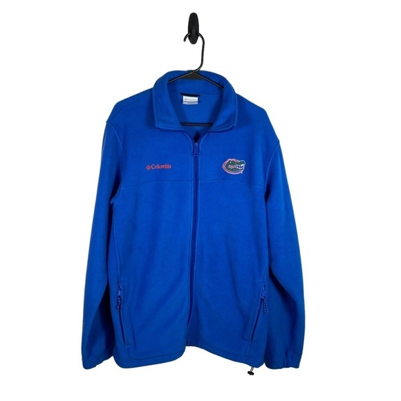 Columbia Men’s Flordia Gators Large Blue Fleece Full Zip Jacket - Picture 1 of 7